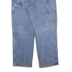 DICKIES Mens Blue Regular Straight Denim Medium Wash W38 L30 Classic Cotton