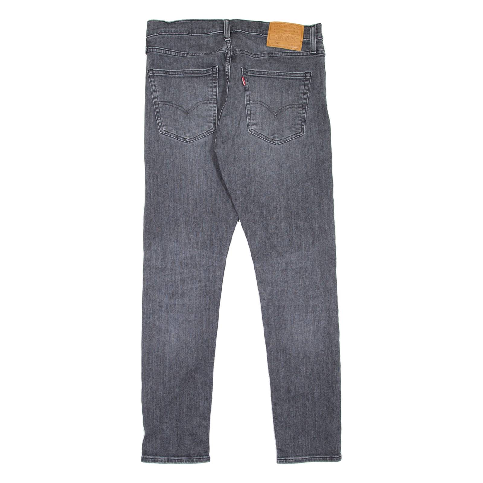 LEVI'S 512 BIG E Jeans Mens Grey Slim Tapered W32 L32
