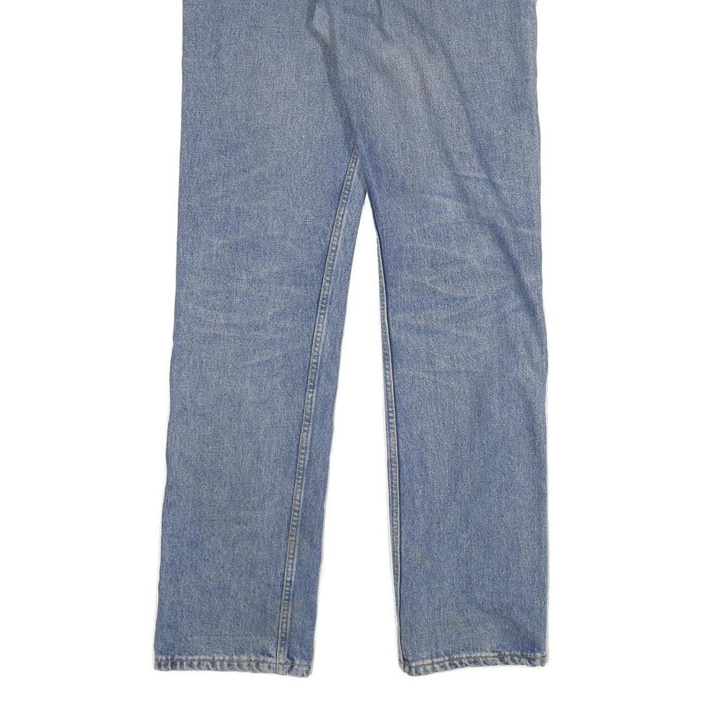 LEVI'S 501 Mens Jeans Blue Regular Straight Denim Light W32 L33 Button Fastening