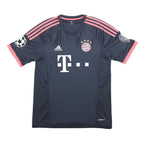 ADIDAS Mens Blue & Pink FC Bayern Munchen Football T-Shirt M Short Sleeve Crew