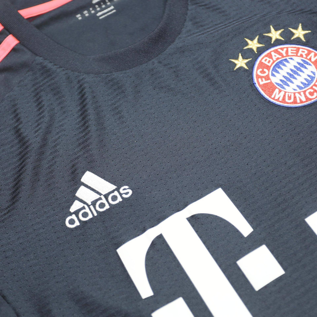 ADIDAS Mens Blue & Pink FC Bayern Munchen Football T-Shirt M Short Sleeve Crew