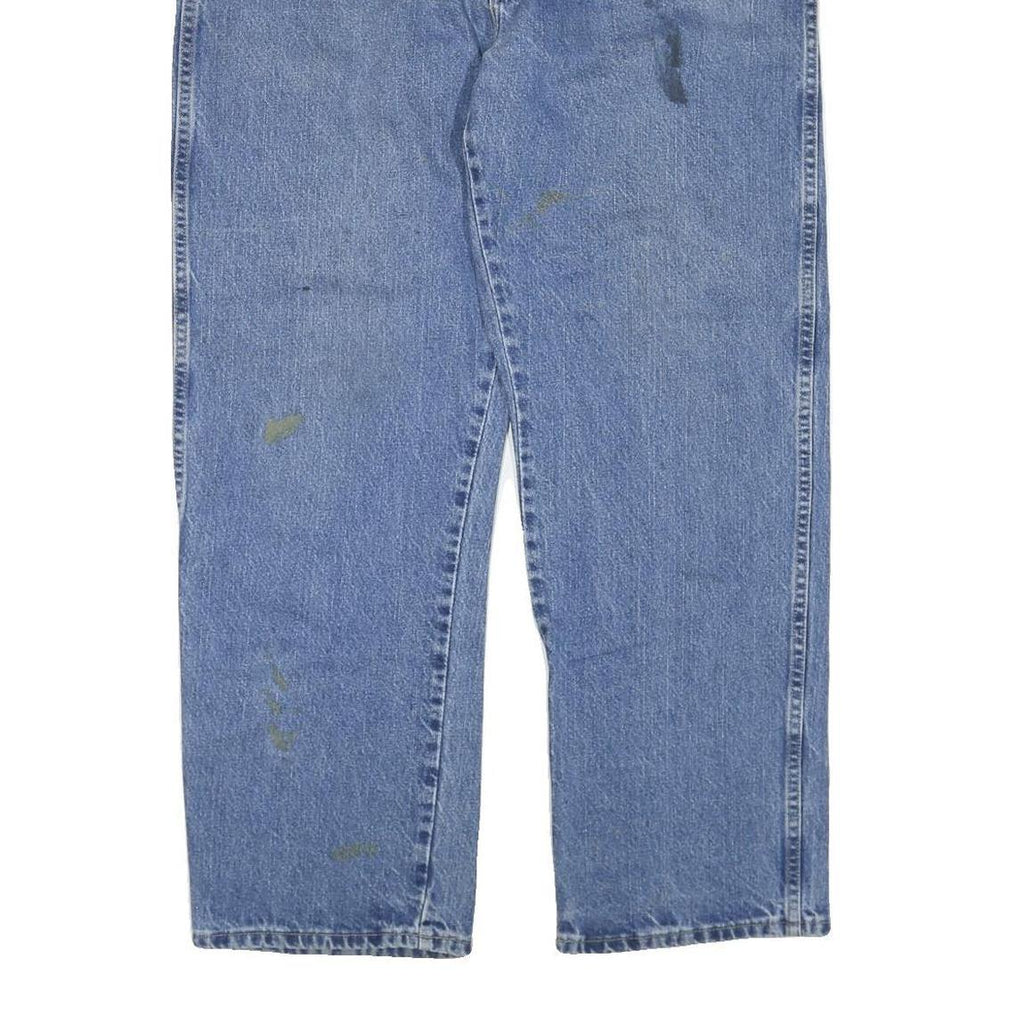 DICKIES Mens Jeans Blue Regular Straight Denim Medium W40 L32 Workwear