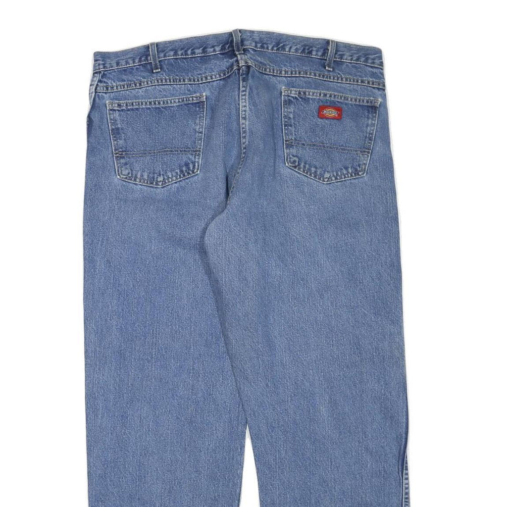 DICKIES Mens Jeans Blue Regular Straight Denim Medium W40 L32 Workwear