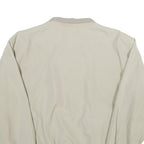 EPOCHE Mens Cream Bomber Jacket L Polyester Plain Zip Closure Casual Lightweight