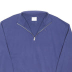CHAMPION Mens Blue Plain Cotton Blend Pullover Crew Neck Jumper M Casual