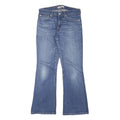 LEVI'S Womens Blue Regular Flared Denim Medium W28 L29 Zip Jeans