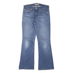LEVI'S Womens Blue Regular Flared Denim Medium W28 L29 Zip Jeans