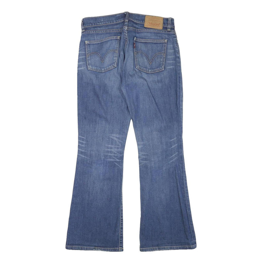 LEVI'S Womens Blue Regular Flared Denim Medium W28 L29 Zip Jeans