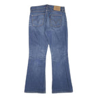 LEVI'S Womens Blue Regular Flared Denim Medium W28 L29 Zip Jeans