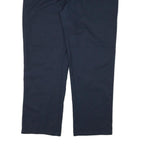 DICKIES Mens Cotton Blend Navy Regular Straight Trousers W44 L31 Workwear Zip