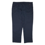 DICKIES Mens Cotton Blend Navy Regular Straight Trousers W44 L31 Workwear Zip