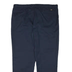DICKIES Mens Cotton Blend Navy Regular Straight Trousers W44 L31 Workwear Zip