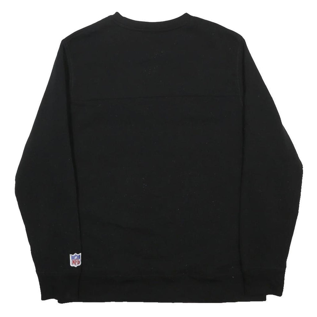 NFL Mens Black Crew Neck XL Polyester Sweatshirt Football Logo