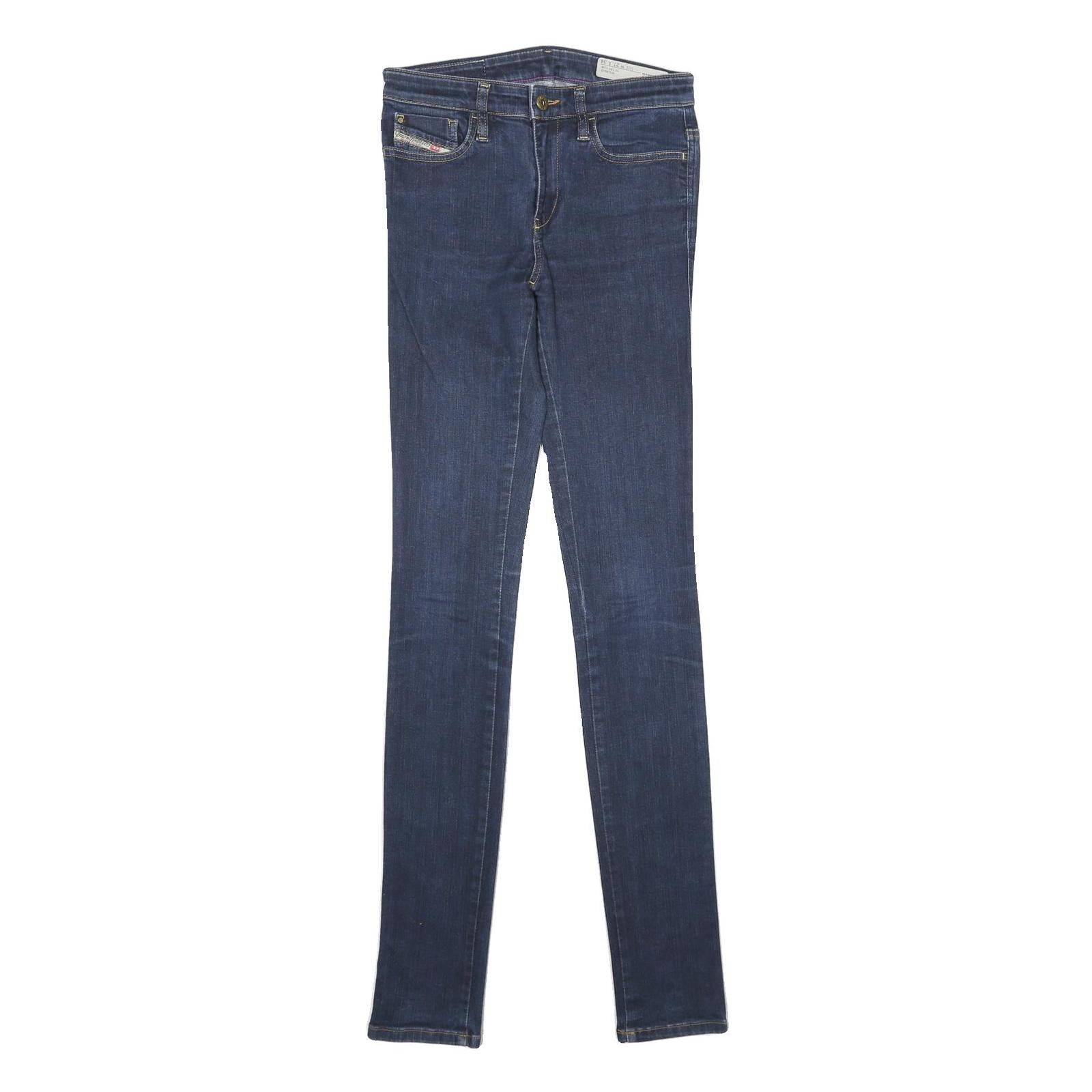 DIESEL Womens Slim Blue Denim Slim Skinny Jeans Cotton Blend W27 L34 Stylish