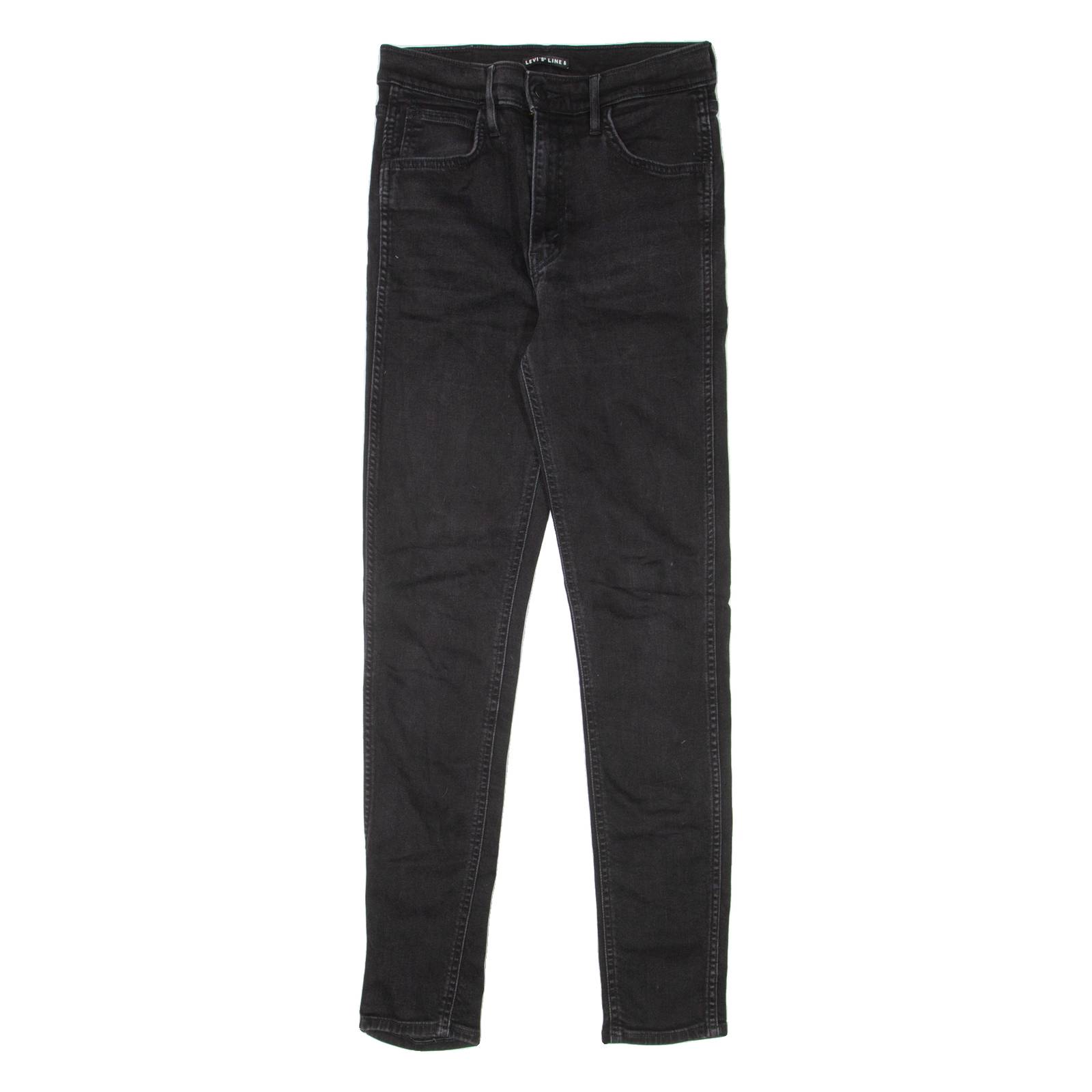 LEVI'S Line 8 Womens Jeans Black Slim Skinny W28 L30