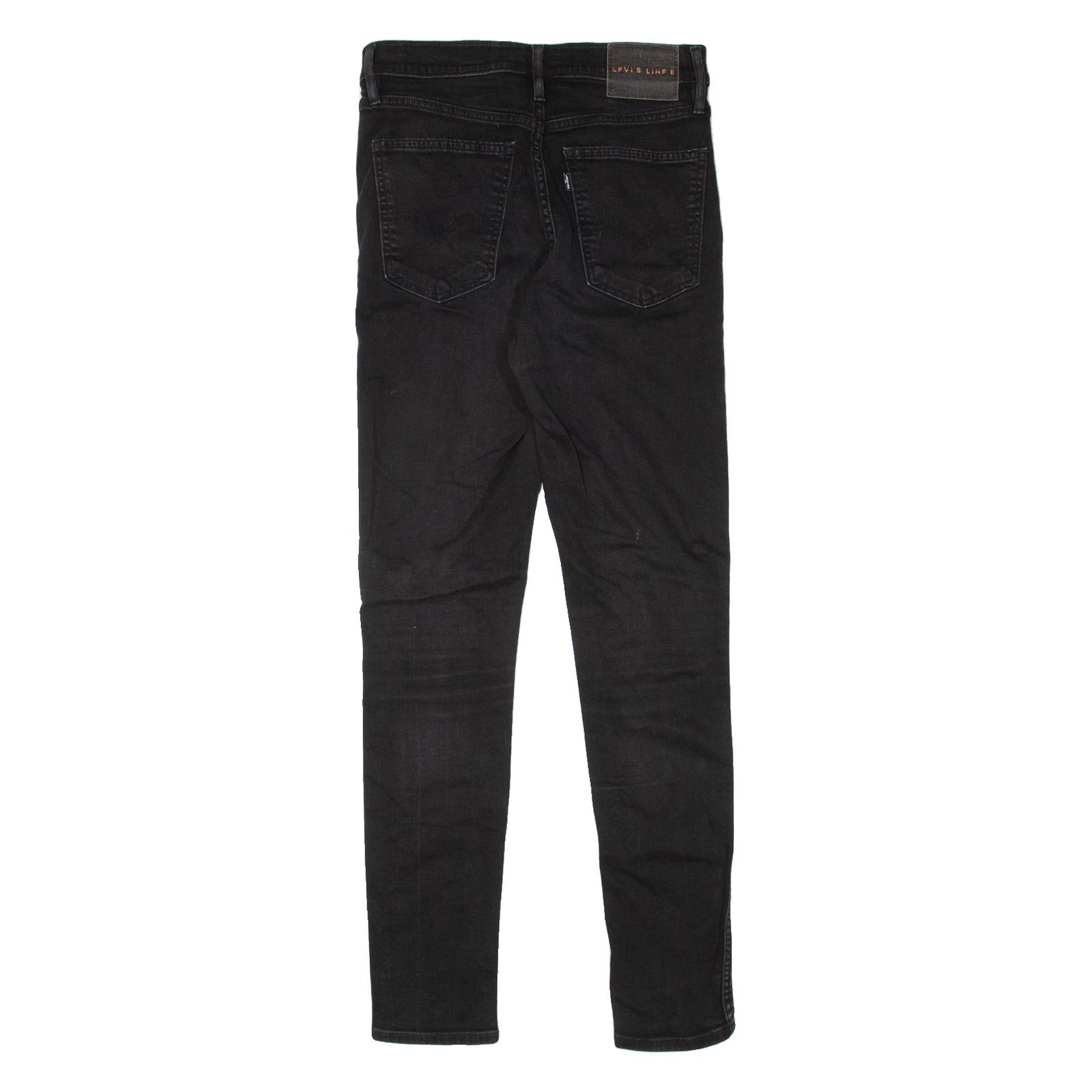 LEVI'S Line 8 Womens Jeans Black Slim Skinny W28 L30