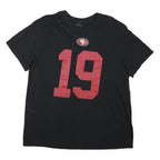 NIKE Mens Black Red Football Shirt XL Short Sleeve Crew Neck Samuel 19 Print