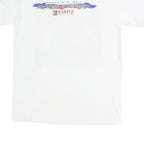 GILDAN Mens White Porsche 250 Graphic T-Shirt M Short Sleeve Crew Neck Racing