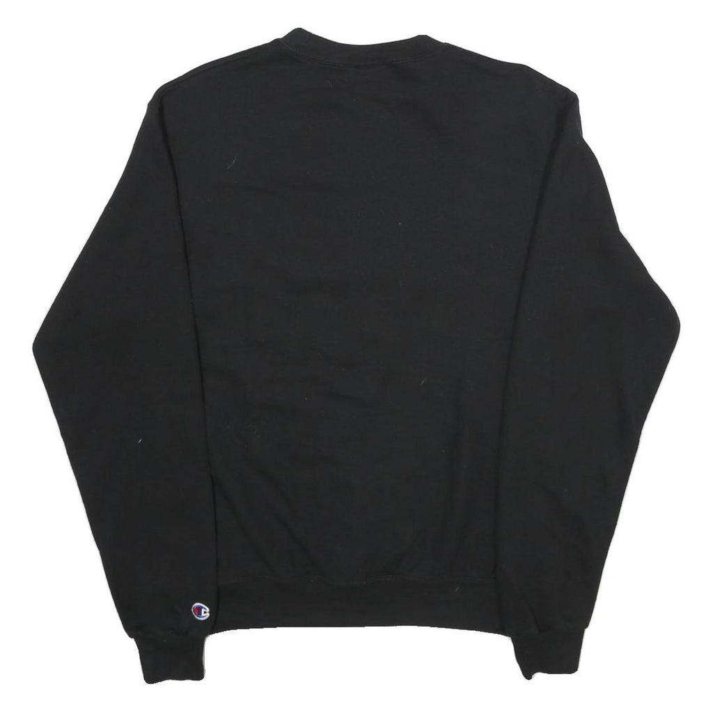 CHAMPION Mens Black Chico State Crew Neck S Cotton Blend Casual Sweatshirt