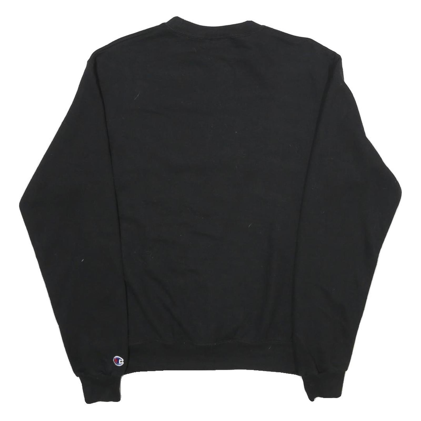 CHAMPION Mens Black Chico State Crew Neck S Cotton Blend Casual Sweatshirt