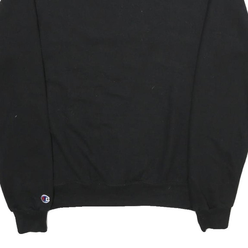 CHAMPION Mens Black Chico State Crew Neck S Cotton Blend Casual Sweatshirt