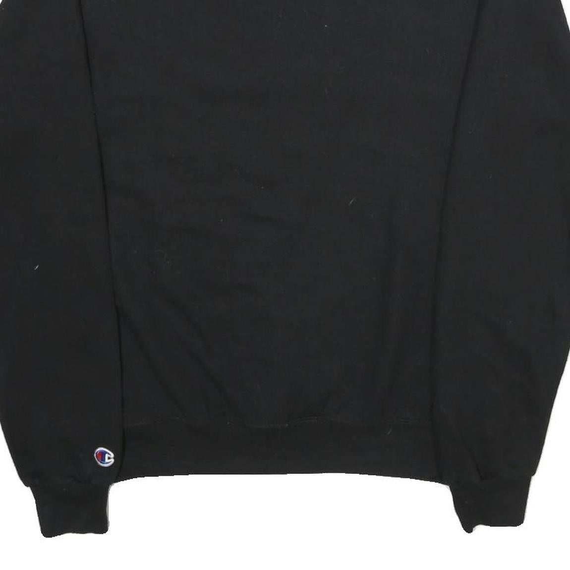 CHAMPION Mens Black Chico State Crew Neck S Cotton Blend Casual Sweatshirt