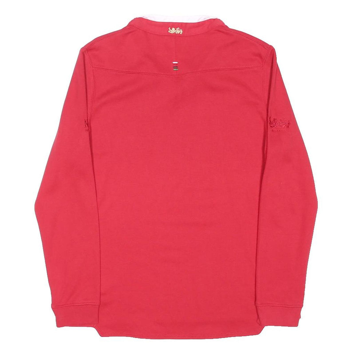 CANTERBURY Womens Red British Lions Rugby Shirt L Long Sleeve Collar