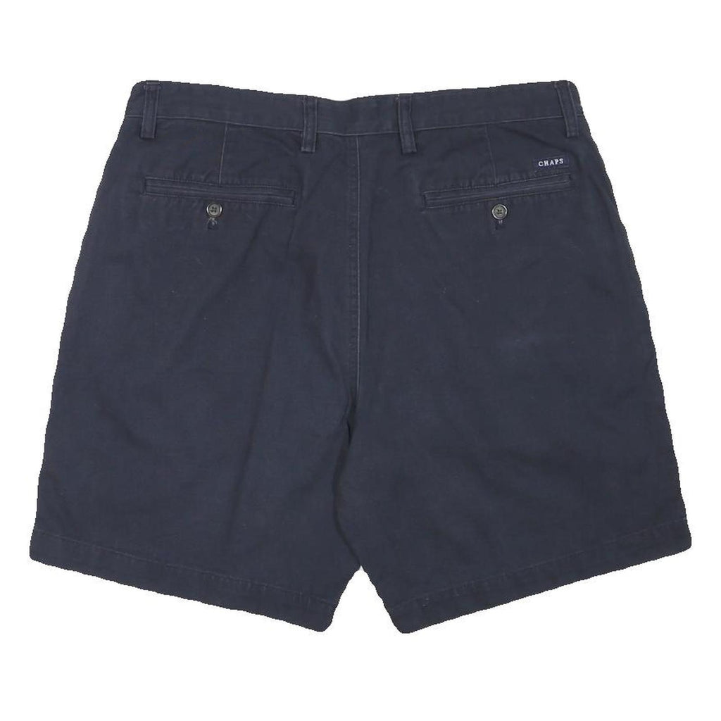 CHAPS Mens Shorts Navy Blue Casual L W36 Cotton Blend Classic Fit Pockets