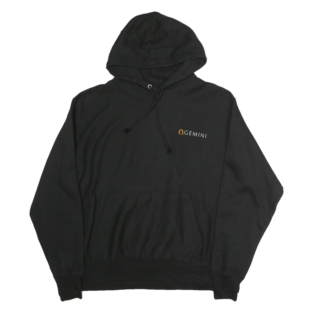 CHAMPION REVERSE WEAVE Mens Black GeminI Pullover Hoodie XL Cotton Comfort
