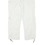 SCHOFFEL Womens Polyester Blend White Relaxed Cargo Trousers W28 L30 Outdoor Zip