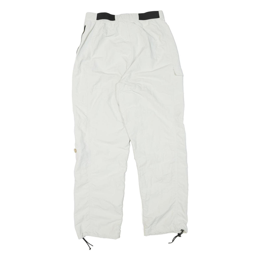 SCHOFFEL Womens Polyester Blend White Relaxed Cargo Trousers W28 L30 Outdoor Zip