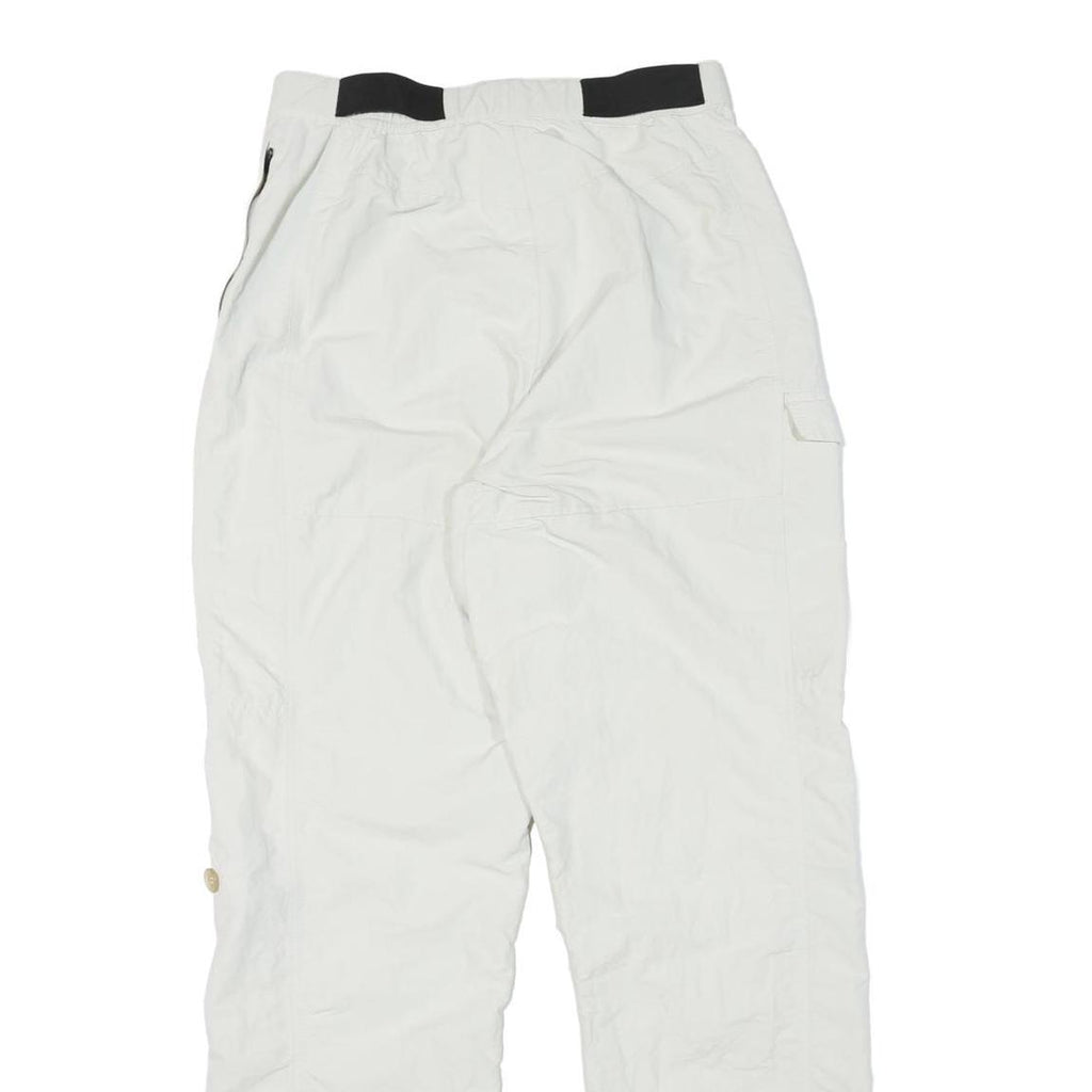 SCHOFFEL Womens Polyester Blend White Relaxed Cargo Trousers W28 L30 Outdoor Zip