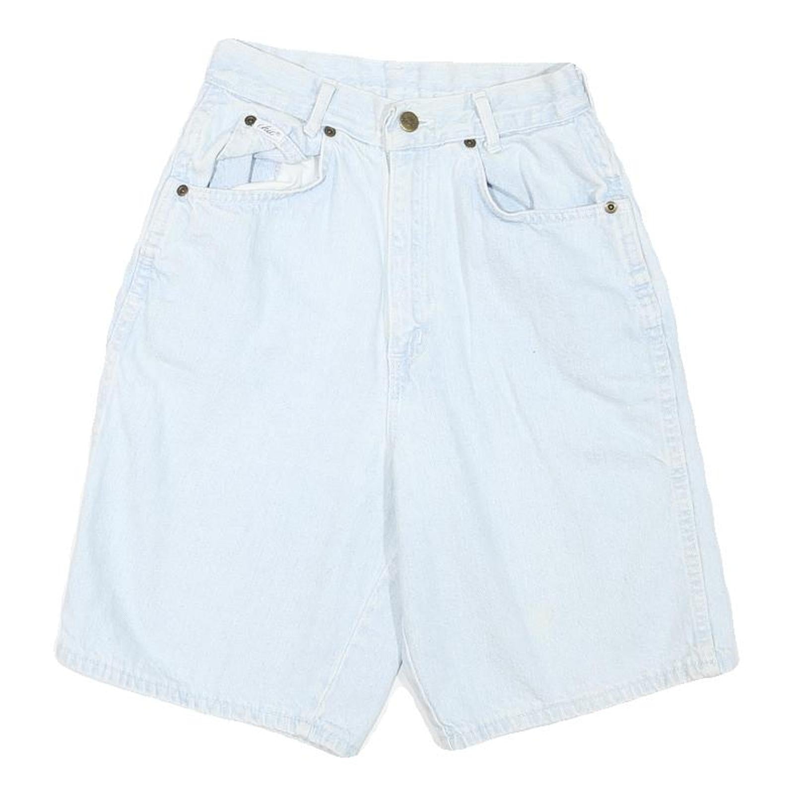 CHIC Womens Shorts Blue Denim Casual S W25 Lightweight Comfortable Summer