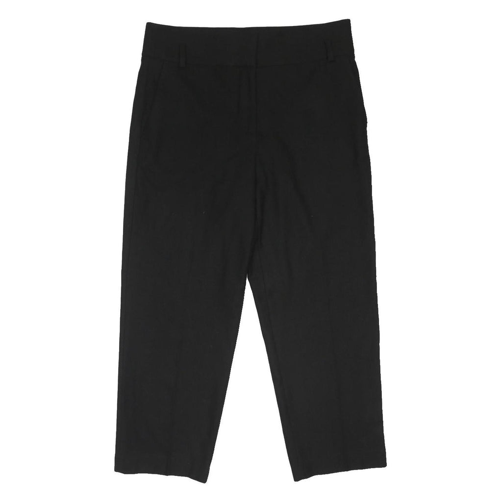 MASSIMO DUTTI Womens Wool Blend Black Regular Fit Trousers W36 L27 Classic