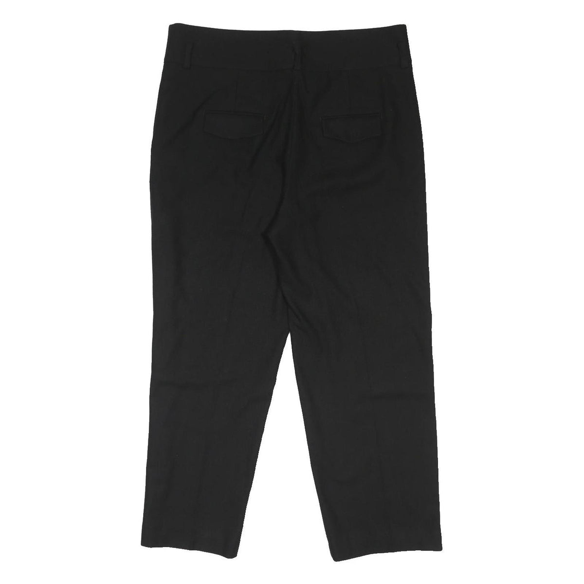 MASSIMO DUTTI Womens Wool Blend Black Regular Fit Trousers W36 L27 Classic