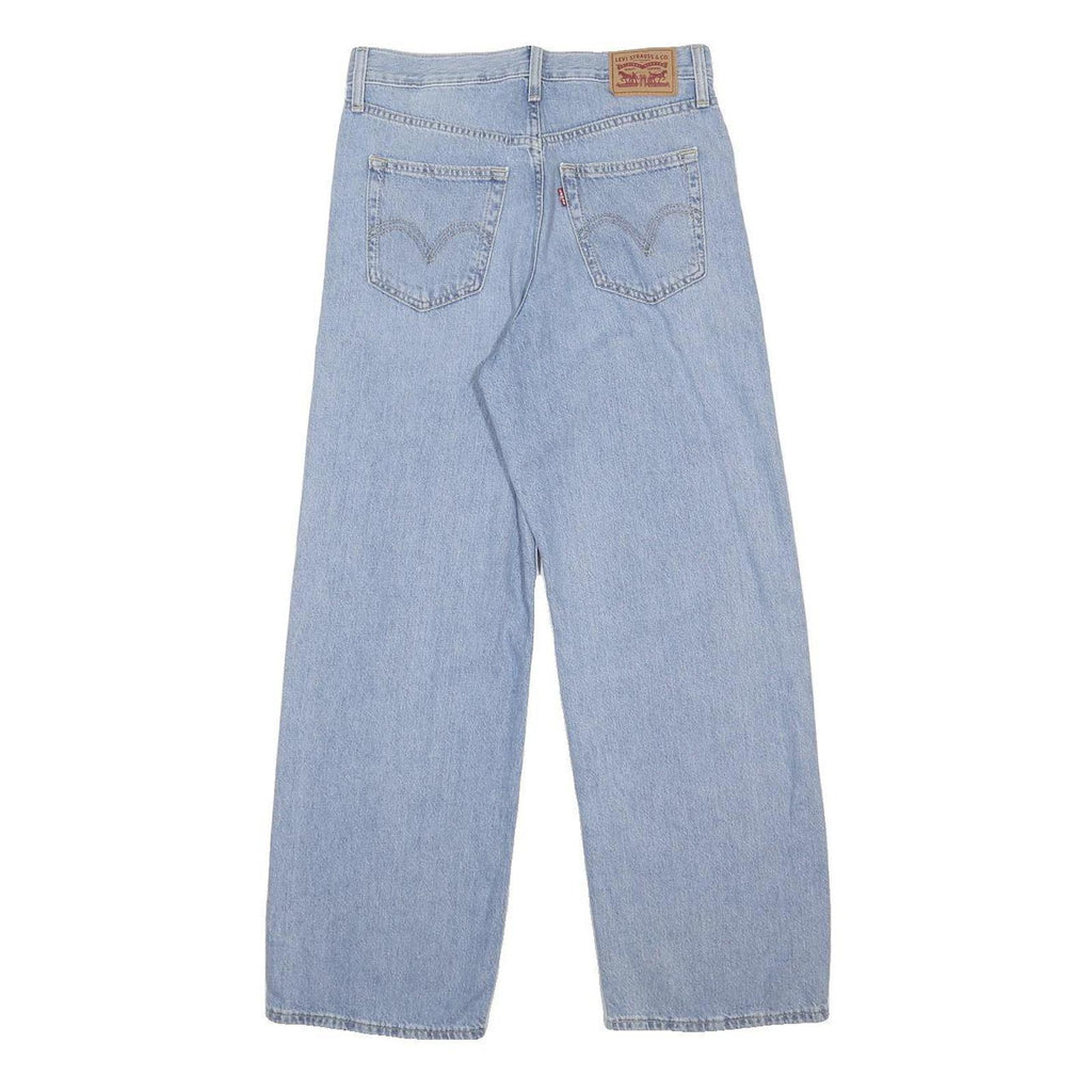 LEVI'S Womens Jeans Blue Loose Straight Denim Light W27 L29 Classic Zip