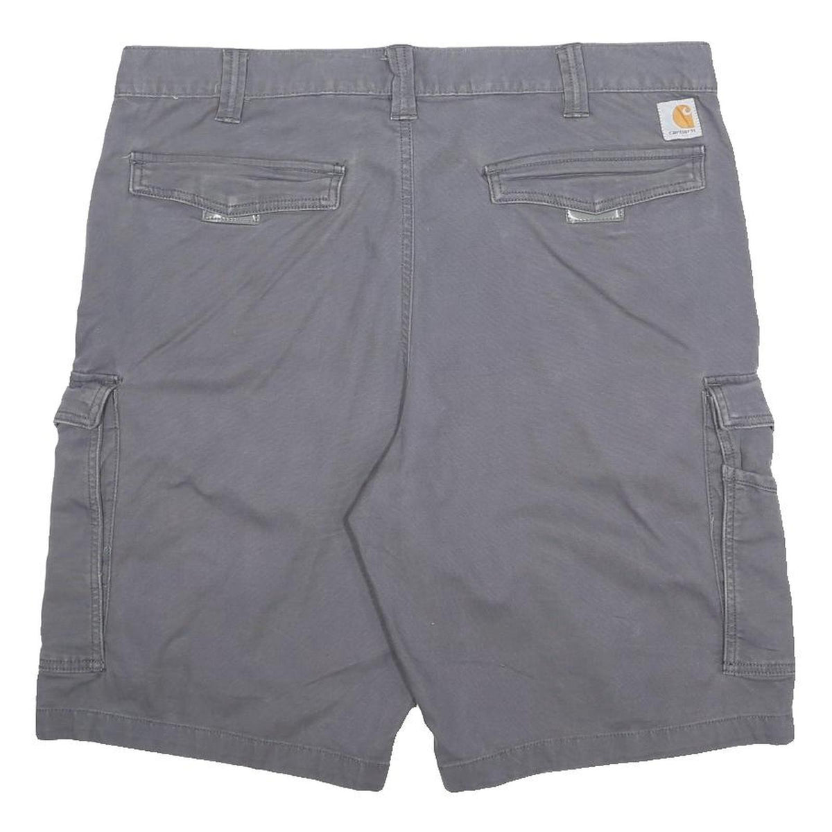 CARHARTT Mens Grey Cargo Shorts XL W38 Cotton Blend Relaxed Fit Workwear