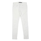 LEVI'S Womens Jeans White Slim Skinny Denim W26 L30 Cotton Blend Button