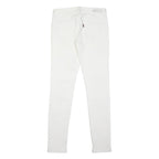 LEVI'S Womens Jeans White Slim Skinny Denim W26 L30 Cotton Blend Button