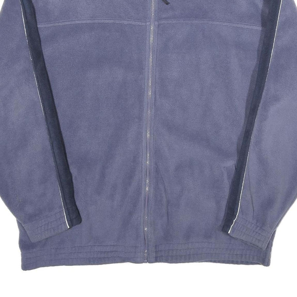 ST BERNARD Mens Blue Polyester Zip Jacket XL Fleece Casual Classic Lightweight