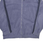 ST BERNARD Mens Blue Polyester Zip Jacket XL Fleece Casual Classic Lightweight