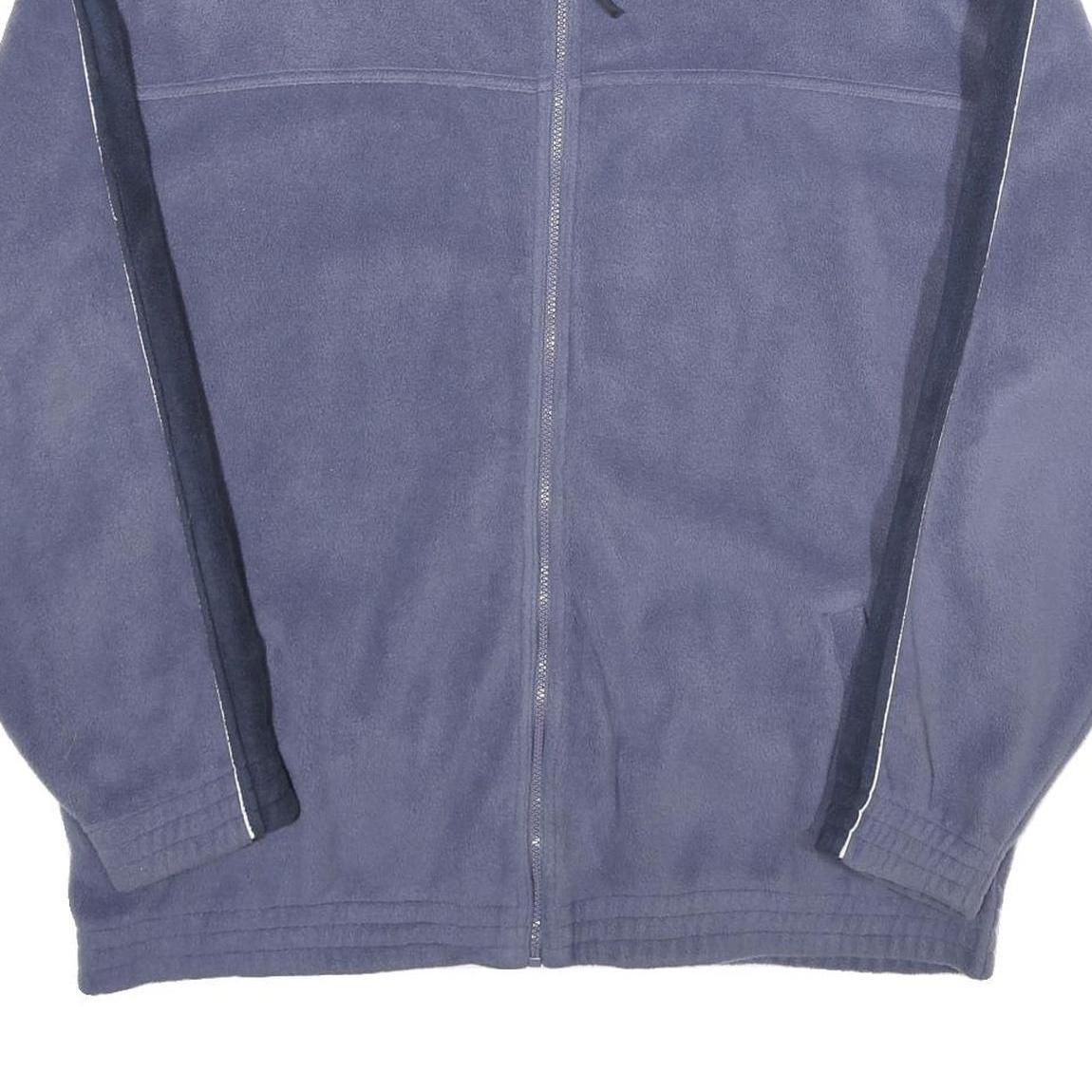 ST BERNARD Mens Blue Polyester Zip Jacket XL Fleece Casual Classic Lightweight