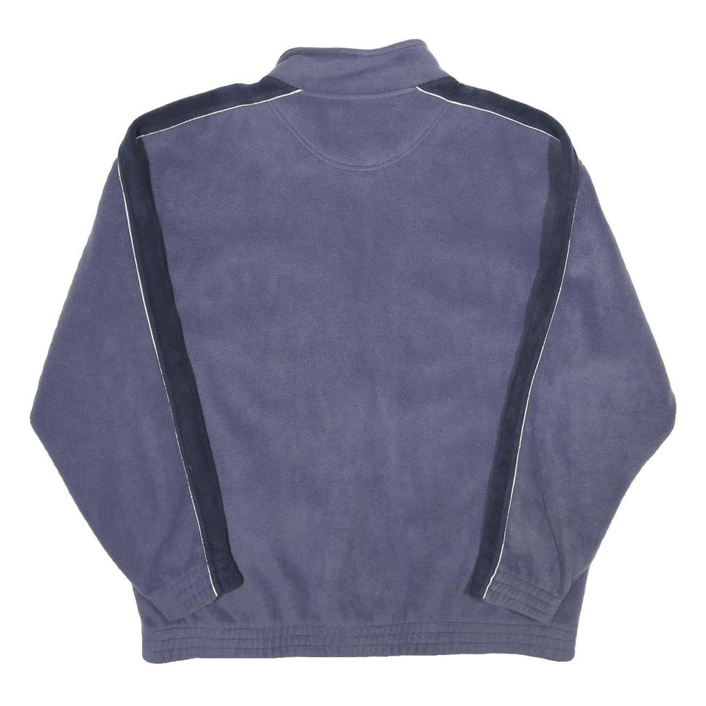 ST BERNARD Mens Blue Polyester Zip Jacket XL Fleece Casual Classic Lightweight