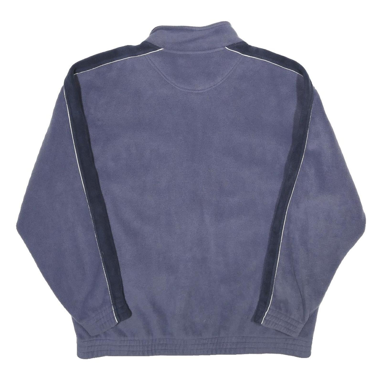 ST BERNARD Mens Blue Polyester Zip Jacket XL Fleece Casual Classic Lightweight