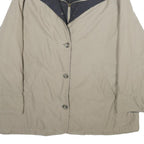 NEWPORT Womens Beige Wool Blend Jacket UK 18 Zip Classic Collar Plain