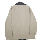 NEWPORT Womens Beige Wool Blend Jacket UK 18 Zip Classic Collar Plain