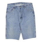WRANGLER Mens Denim Blue Casual Shorts L W36 Classic Cotton Blend 5-Pocket