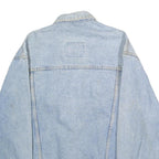LEVI'S Mens Light Blue Denim Jacket L Cotton Button Closure Classic Fit