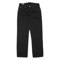 LEE COOPER Mens Cotton Blend Black Regular Straight Trousers W31 L30 Classic Zip