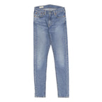 LEVI'S Mens Skinny Taper Big E Jeans Blue Slim Tapered Denim Medium W29 L32 Zip